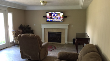 living room flat screen TV